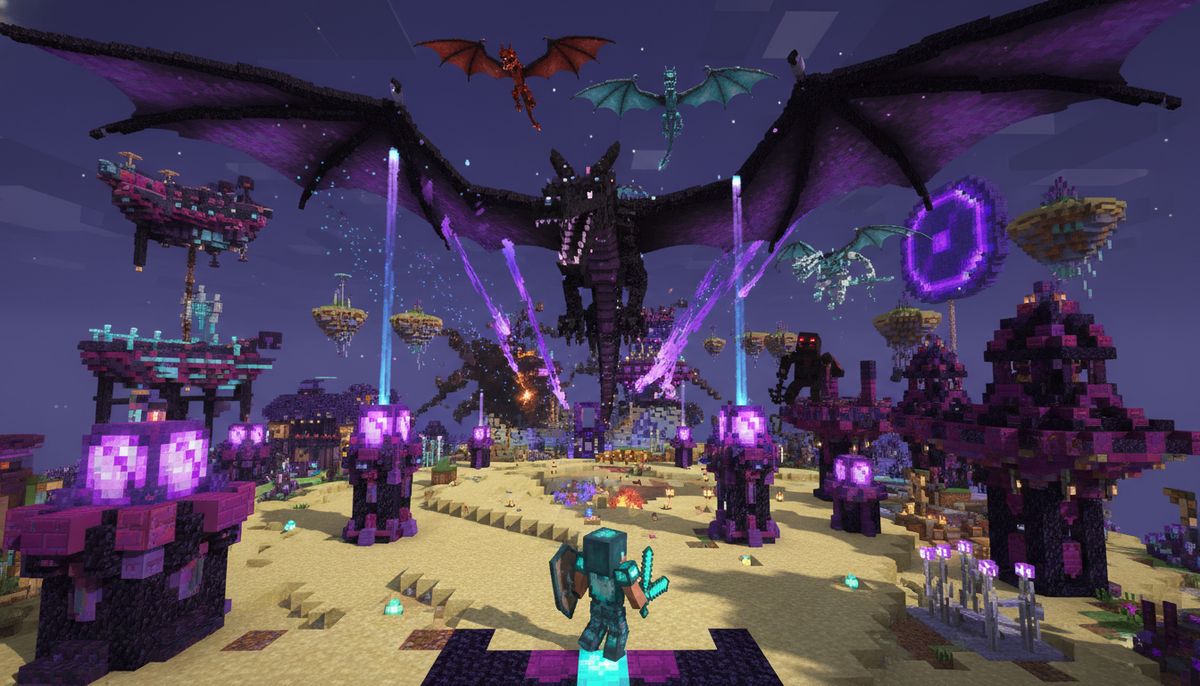Minecraft BedrockのベストEndおよびドラゴンAddon