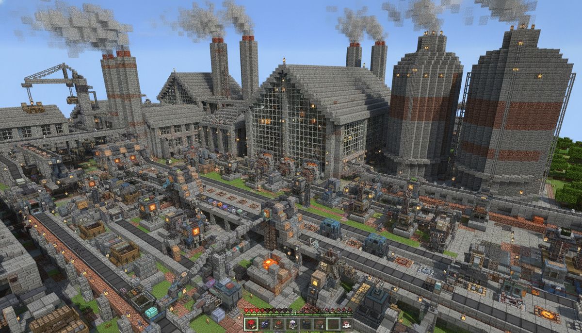 Minecraft Bedrock 최고의 공장 및 산업 Addon