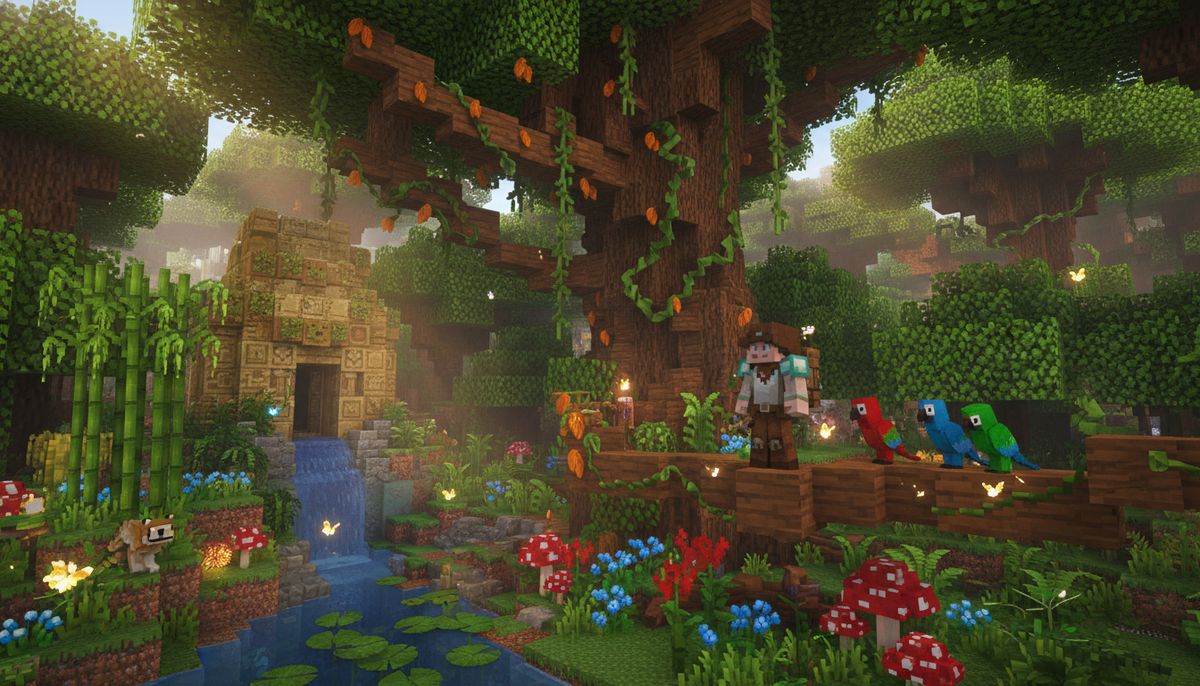 Minecraft Bedrock最佳丛林和雨林Addon