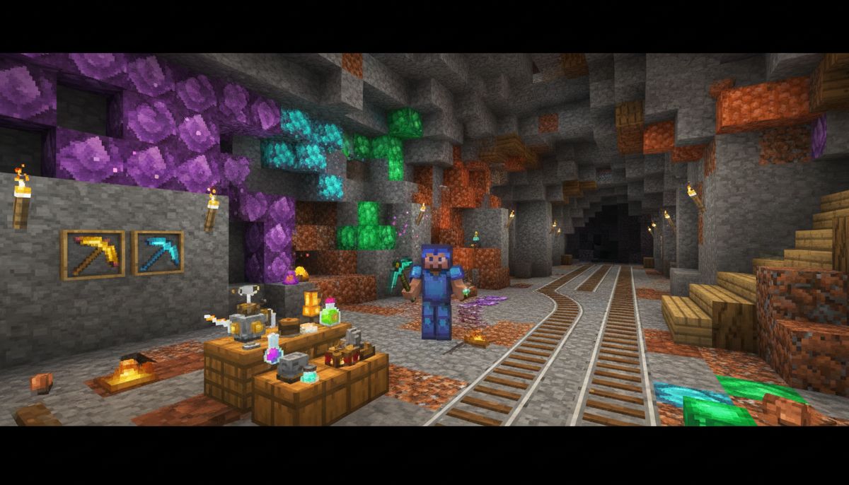 Bedste Ores og Mining Addons til Minecraft - Minecraft Bedrock guide