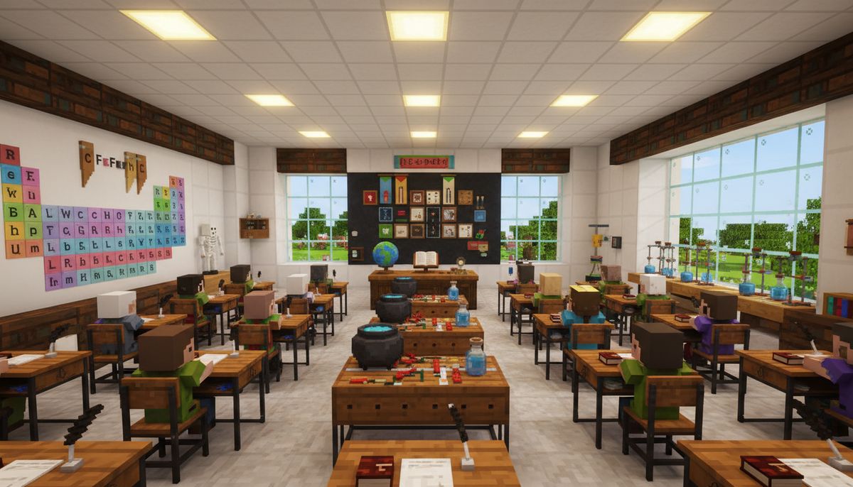 addon โรงเรียนและการศึกษาที่ดีที่สุดสำหรับ Minecraft Bedrock - Minecraft Bedrock guide